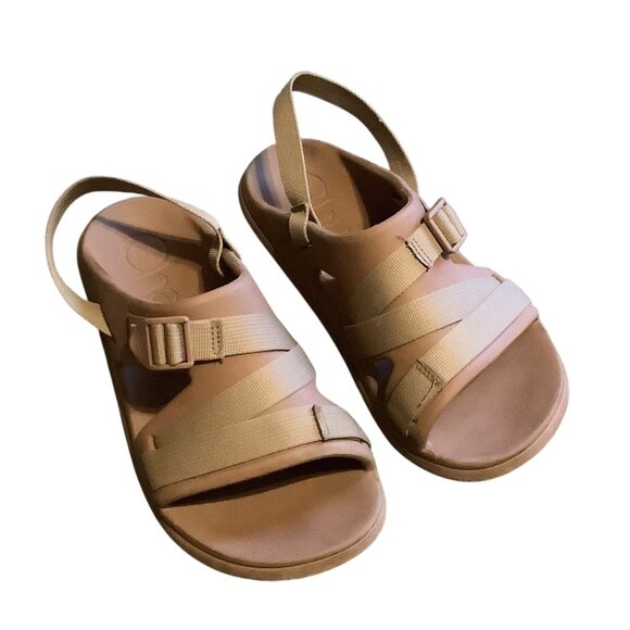 Chaco Womens Sandals Beige US 9 EU 40 Adjustable Straps Slip-Resistant Sole - Picture 1 of 6